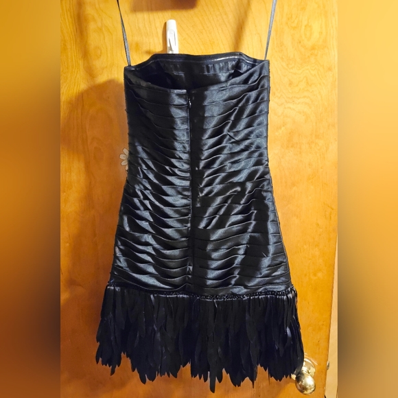 White House Black Market Strapless Satin Midi Dress Size 00 - Picture 2 of 6